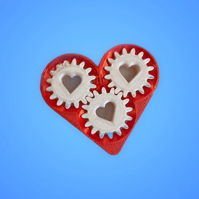 Gear heart fidget